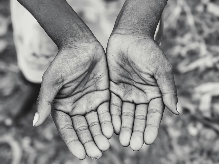 Hands joining together in support